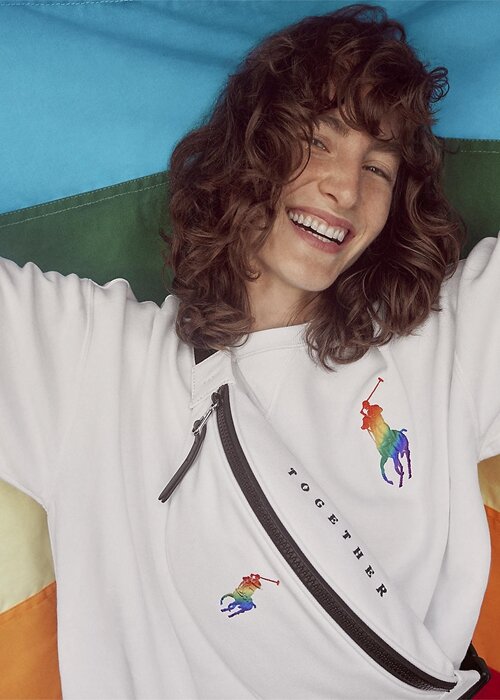 White Multi Women’s Ralph Lauren Pride Canvas Handbag White Multi Women’s Ralph Lauren Pride Canvas Handbag