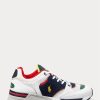 White / Navy Men’s Ralph Lauren Trackster 200 Sneakers White / Navy Men’s Ralph Lauren Trackster 200 Sneakers