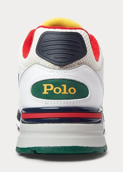 White / Navy Men’s Ralph Lauren Trackster 200 Sneakers White / Navy Men’s Ralph Lauren Trackster 200 Sneakers