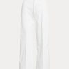 White Women’s Ralph Lauren Chino Wide-Leg Pants