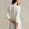 White Women’s Ralph Lauren Cotton Crewneck Sweaters White Women’s Ralph Lauren Cotton Crewneck Sweaters