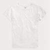 White Women’s Ralph Lauren Cotton Jersey Crewneck  T Shirts