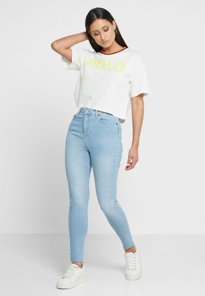 White Women’s Ralph Lauren Crew Neck Graphic T Shirts