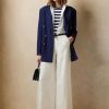 White Women’s Ralph Lauren Elaine Silk Shantung Wide-leg Pants White Women’s Ralph Lauren Elaine Silk Shantung Wide-leg Pants