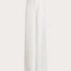 White Women’s Ralph Lauren Elaine Silk Shantung Wide-leg Pants White Women’s Ralph Lauren Elaine Silk Shantung Wide-leg Pants