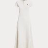 White Women’s Ralph Lauren Eyelet Stretch Cotton Mesh Dress