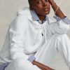 White Women’s Ralph Lauren Fleece Pullover Hoodie White Women’s Ralph Lauren Fleece Pullover Hoodie