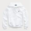 White Women’s Ralph Lauren Fleece Pullover Hoodie White Women’s Ralph Lauren Fleece Pullover Hoodie