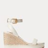 White Women’s Ralph Lauren Hilarie Leather Espadrille White Women’s Ralph Lauren Hilarie Leather Espadrille
