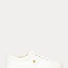 White Women’s Ralph Lauren Janson II Canvas Sneakers White Women’s Ralph Lauren Janson II Canvas Sneakers