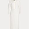 White Women’s Ralph Lauren Knowles Silk Shantung Day Dress