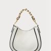 White Women’s Ralph Lauren Leather Small Charli Shoulder Bags White Women’s Ralph Lauren Leather Small Charli Shoulder Bags