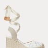 White Women’s Ralph Lauren Paislee Eyelet Nappa Leather Espadrille White Women’s Ralph Lauren Paislee Eyelet Nappa Leather Espadrille