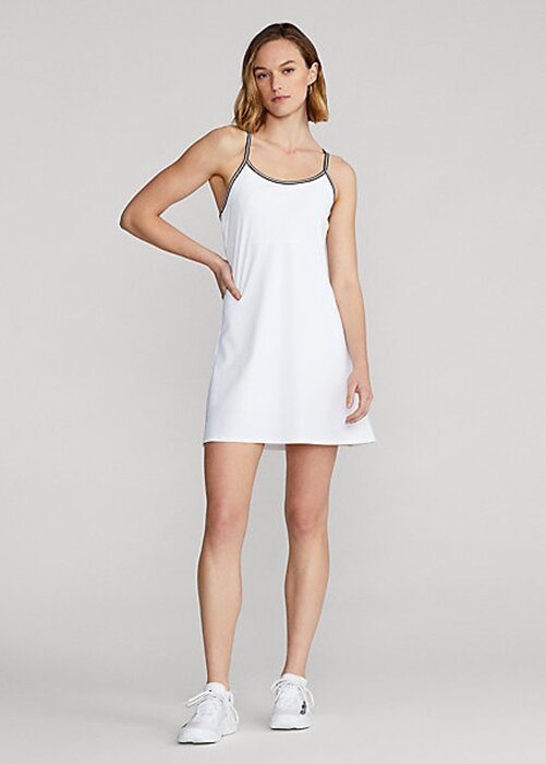 White Women’s Ralph Lauren Racerback Dress White Women’s Ralph Lauren Racerback Dress