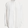 White Women’s Ralph Lauren Relaxed Fit Linen Shirts