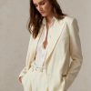White Women’s Ralph Lauren Safford Wool Gabardine Blazers White Women’s Ralph Lauren Safford Wool Gabardine Blazers