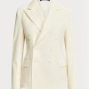 White Women’s Ralph Lauren Safford Wool Gabardine Blazers White Women’s Ralph Lauren Safford Wool Gabardine Blazers