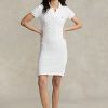 White Women’s Ralph Lauren Skinny Fit Cable Cotton Dress White Women’s Ralph Lauren Skinny Fit Cable Cotton Dress