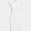 White Women’s Ralph Lauren Skinny Fit Cable Cotton Dress White Women’s Ralph Lauren Skinny Fit Cable Cotton Dress