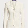 White Women’s Ralph Lauren Skye Linen Canvas  Blazers
