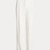 White Women’s Ralph Lauren Straight-Leg Satin Pants