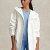 White Women’s Ralph Lauren Water-Resistant Hooded Windbreaker