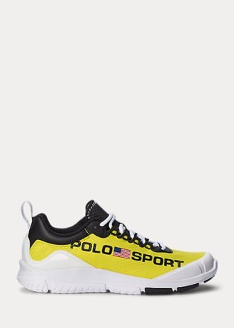 Yellow / Black Women’s Ralph Lauren Polo Sport Tech Racer Sneakers