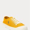 Yellow / Blue Men’s Ralph Lauren Essence 100 Canvas Cap-Toe Sneakers