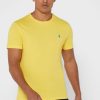 Yellow Men’s Ralph Lauren Chest Logo Crew Neck T Shirts Yellow Men’s Ralph Lauren Chest Logo Crew Neck T Shirts