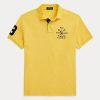 Yellow Men’s Ralph Lauren Classic Fit Crest Mesh Polo Shirts Yellow Men’s Ralph Lauren Classic Fit Crest Mesh Polo Shirts