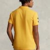Yellow Men’s Ralph Lauren Classic Fit Crest Mesh Polo Shirts Yellow Men’s Ralph Lauren Classic Fit Crest Mesh Polo Shirts