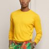 Yellow Men’s Ralph Lauren Cotton Crewneck Jumper  Sweaters