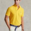 Yellow Men’s Ralph Lauren Custom Slim Fit Mesh Polo Shirts
