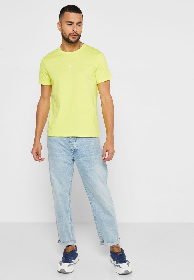 Yellow Men’s Ralph Lauren Essential Crew Neck T Shirts