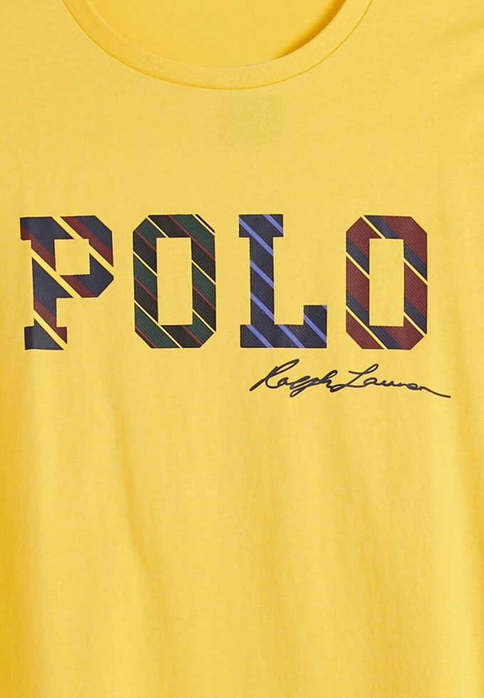 Yellow Men’s Ralph Lauren Logo Crew Neck T Shirts Yellow Men’s Ralph Lauren Logo Crew Neck T Shirts