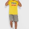 Yellow Men’s Ralph Lauren Logo Crew Neck T Shirts