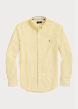 Yellow Men’s Ralph Lauren Slim Fit Oxford  Shirts
