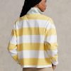 Yellow / White Women’s Ralph Lauren Striped Cropped Jersey Rugby Polo Shirts Yellow / White Women’s Ralph Lauren Striped Cropped Jersey Rugby Polo Shirts