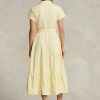 Yellow Women’s Ralph Lauren Belted Tiered Dress Yellow Women’s Ralph Lauren Belted Tiered Dress