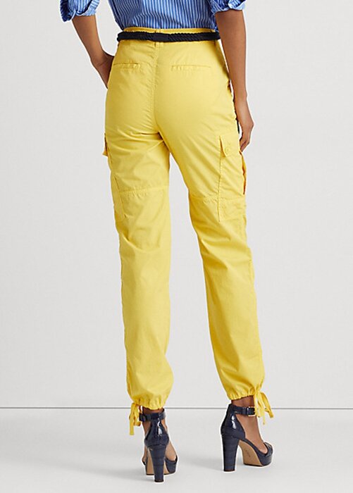 Yellow Women’s Ralph Lauren Featherweight Twill Cargo Ankle Pants Yellow Women’s Ralph Lauren Featherweight Twill Cargo Ankle Pants