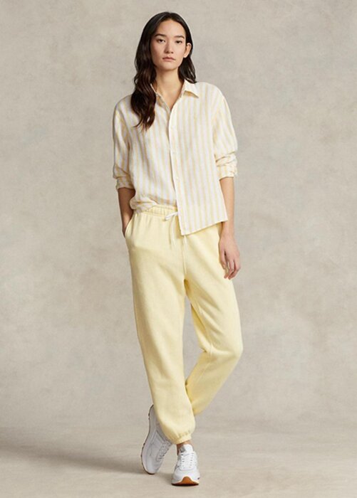 Yellow Women’s Ralph Lauren Fleece Athletics Pants Yellow Women’s Ralph Lauren Fleece Athletics Pants