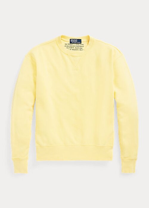Yellow Women’s Ralph Lauren Organic Cotton Crewneck Sweatshirts Yellow Women’s Ralph Lauren Organic Cotton Crewneck Sweatshirts
