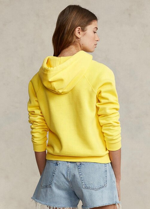 Yellow Women’s Ralph Lauren Shrunken Fit Big Pony Fleece Hoodie Yellow Women’s Ralph Lauren Shrunken Fit Big Pony Fleece Hoodie