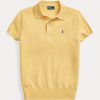 Yellow Women’s Ralph Lauren Slim Fit Cashmere Polo Shirts Yellow Women’s Ralph Lauren Slim Fit Cashmere Polo Shirts
